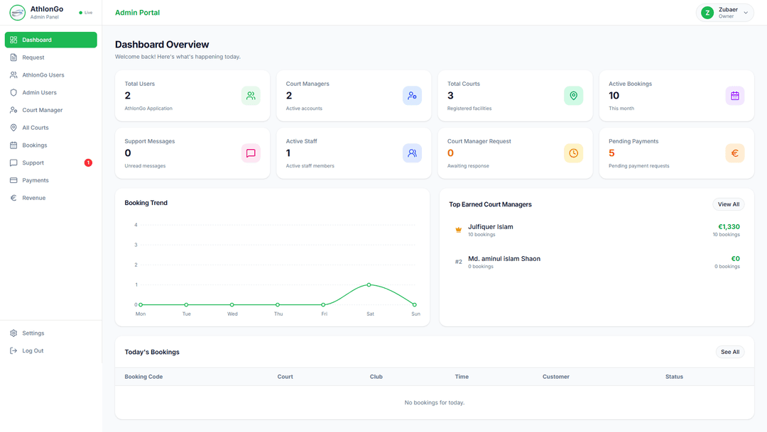 AthlonGo — Next.js project preview